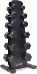 Rubber Coated Dumbbell Weight Set With Vertical Rack 100 Lb, 150 And 210. Fixed Price $399.99.