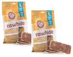(2 Bags) Arm & Hammer Rawhide Chips Beef Flavor Dental Fresh Breath Dogs (large). Fixed Price $16.99.