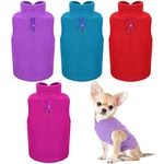 Satinior 4-PACK Stretch Fleece Dog Sweaters W/ D-ring Hoodie For Small/medium. Fixed Price $25.58.