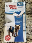 Four Paws Wee-wee Dog Diaper Garment PADS,3 (24 Pack). Fixed Price $16.30.