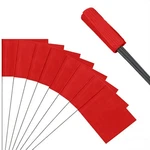 50 Pack Red Marking Flags 13 Inch Yard Lawn Boundary Dog Training Survey Markers. Fixed Price $15.99.