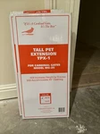 New Cardinal Gates White Tall Pet Extension TPX-1 For MG-25 Adds 8" Height. Fixed Price $8.00.