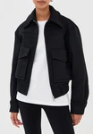 Bite Studios Cila Wool Zip Bomber Jacket Black, Nwt, Size Fr 38 (us 8/10/12). Fixed Price $400.00.