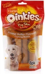 1 Bag 8 Count Hartz Oinkies Smoked Pig Skin Twist Peanut Butter Dog Chew. Fixed Price $9.99.