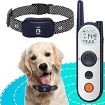 Mimofpet Wireless Dog Fence System + Training Remote - Up To 3500FT 2 Collars. Fixed Price $83.00.