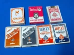 Vintage Playing Cards Lot Hoyle Cat & Ball Aaa Streamline Red Blue Sets Joker. Fixed Price $50.00.