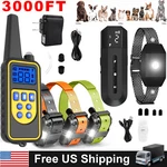 Electric Training Dogs Pet E-collar Obedience Rechargeable Remote Anti Bark Lcd. Fixed Price $20.99.