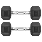 Zoomster Hex Dumbbells Rubber Coated Cast Iron Black Free Weights. Fixed Price $41.82.