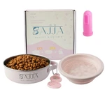 3-IN-1 Travel Dog Bowl Set 30 Oz Stainless Steel + 20 Collapsible Wat. Fixed Price $28.45.
