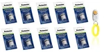 10 Pack Perimeter IFA-001 Dog Collar Batteries For Invisible Fence +free Clicker. Fixed Price $74.95.
