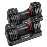 Hypata Adjustable Dumbbell Set Lbs Pair Model DB2518. Fixed Price $259.99.