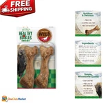 Rawhide-free Bison Flavor Dog Chews Nutritious Medium Treats For Dental Health. Fixed Price $11.99.