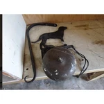 Antique Cast Iron Pointer Dog Dinner Bell Farm House Outdoor Wall Mount Bracket. Fixed Price $69.00.