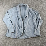 Columbia Jacket Womens Large Gray Open Front French Terry Lightweight Casual. Fixed Price $17.99.
