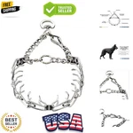 Chrome Plated Steel Training Prong Collar With Quick Release Snap For Dogs, 2.... Fixed Price $66.39.