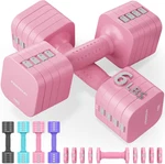 Feierdun DB3 5-IN-1 Adjustable Dumbbell Set, 6LB/10LB Pair Weights Fo. Fixed Price $69.99.
