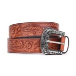 Full Grain Leather Floral Hand Tooled Western Belt Strap 1-1/2"(38MM). Fixed Price $24.99.