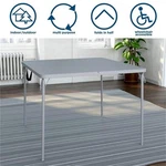 Cosco Xl 38.5" Fold-in-half Card Table W/ Handle Indoor & Outdoor Gray. Fixed Price $130.72.