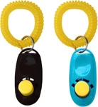 2-PACK Dog Clicker For Training With Wrist Bands, Inches Multicolor, Pet Cat. Fixed Price $8.95.