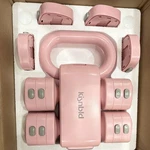 Kisnbld Adjustable Weight Pink Kettlebell Set With Plates For Gym & Training. Fixed Price $39.99.