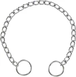 Hamilton Metal Slip Link Choke Chain Dog Collar, Fine 12 Inch, Chrome Plated. Fixed Price $10.99.