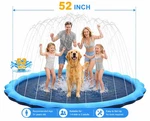 Splash Pad For Kids And Pet, Not-slip Sprinkler Play Mat Dog 52IN. Fixed Price $19.75.