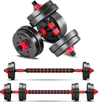 Adjustable-dumbbells-sets,free Weights-dumbbells Of 2 Convertible Barbell. Fixed Price $94.99.