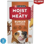 Purina Moist And Meaty Burger With Cheddar Cheese Flavor Dry Soft Dog Food Pouch. Fixed Price $26.14.