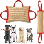 2 Pcs Dog Bite Pillow Tug Toy With Strong Handles Of War Training. Fixed Price $43.50.