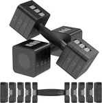 Hezeyferg 22LBS Adjustable Dumbbells Set, Hand Weights Sets With 5 Levels 3LB,. Fixed Price $72.31.