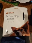 Auroth Tactical Dog Training Harness, Size M Color = Brown/tan. Fixed Price $19.99.