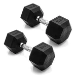 Cap Barbell 30 Lb Rubber Coated Hex Dumbbell Weight Pair Chrome Handle. Fixed Price $94.49.
