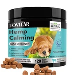 Hemp Calming Max Strength Beef Flavor For Dogs-dog Stress And Anxiety -120 Count. Fixed Price $20.33.