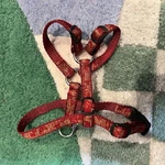 United K9 Dog Harness Red Vintage Print Size Xs Approx. Fixed Price $9.99.