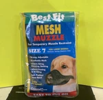 Coastal Mesh Muzzle Dog Size 7 Black Easy Put On Best Fit Soft Grooming. Fixed Price $7.99.