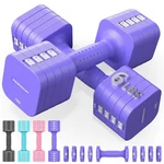 Feierdun DB3 5-IN-1 Adjustable Dumbbell Set Of 2, 12LBS/20LBS Hand Weights Fo.... Fixed Price $61.43.