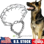 Pet Dog Training Choke Chain Collar Adjustable Metal Steel Prong Pinch 16"-22". Fixed Price $15.49.