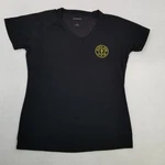 Sport-tek Gold's Gym Personal Trainer Women's Black V-neck T-shirt Size Medium. Fixed Price $13.99.