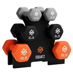 Squatz Dumbbell Weights Set With Stand Tricolor. Fixed Price $81.16.