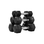 Fitvids 60LB Rubber Encased Hex Dumbbell Weight Set Contoured Handle For Muscle. Fixed Price $139.07.