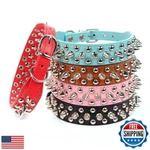 Aolove Mushrooms Spiked Rivet Studded Adjustable Pu Leather Pet Collars For. Fixed Price $20.00.