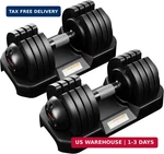 Altler 22LBS/25LBS/52LBS Single/pair Adjustable Dumbbells Set Premium Rubber Coa. Fixed Price $384.73.