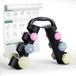 Lionscool 1LB 2LB 3LB Pair Neoprene Coated Dumbbell Set With Small, Black. Fixed Price $60.99.