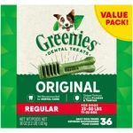 Greenies Canine 10123660 Dental Chews Regular Size Tub Oz Pack. Fixed Price $27.12.