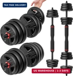 Ukeep Adjustable Dumbbells Set, 20/30/40/55/60/80LBS Free Weight With Connec. Fixed Price $69.22.