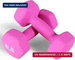 Fitvids Neoprene Dumbbell Hand Weights, Anti-slip, Anti-roll, Hex Shape Colorful. Fixed Price $35.13.