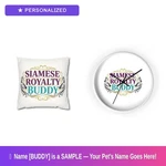 Custom Siamese Cat Puppy New Gift Set Pillow Clock Mothers Day. Fixed Price $59.99.