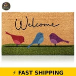 Amaru Door Mats Colorful Birds 17"X29" Coir Welcome. Fixed Price $54.99.