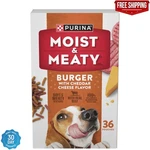 Purina Moist And Meaty Burger With Cheddar Cheese Flavor Dry Soft Dog Food Pouch. Fixed Price $25.07.