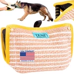 Durable Jute Dog Bite Wedge 13X10 W/ 2 Handles K9 Training Tug Toy. Fixed Price $48.69.